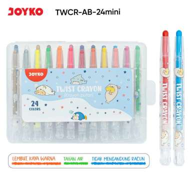 JOYKO Krayon Putar Mini Twist Crayon TWCR-AB TWCR-AB-24Mini