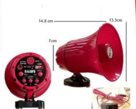MEGAPHONE ES-22S HITAM/MERAH EALSEM