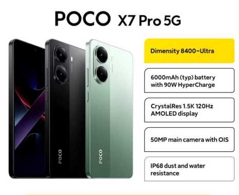 POCO X7 PRO 5G 12/512 GB BLACK