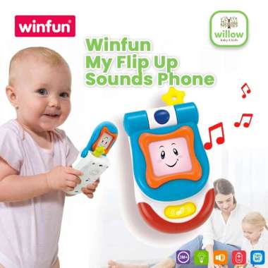 Mainan Anak - Winfun My Flip Up Sounds Phone