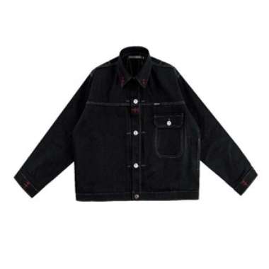 H1 Jacket Denimitup x Bhisma - Black selvedge raw - Jacket Pria M