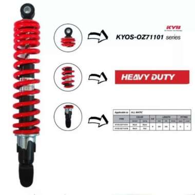 SHOCKBREAKER SHOCK BELAKANG VARIO 125 VARIO 150 KYB HEAVY DUTY 330 MM Merah