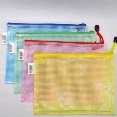 Map jaring Tas dokumen Map resleting A4