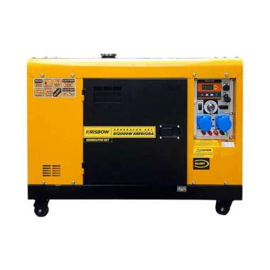 Krisbow Generator Diesel Silent 12000 Watt 1p/3p Krpd120a - Kuning