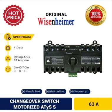 Change Over Switch 4P 63A Motorized ATyS Ohm Saklar 63 A Wisenheimer B16 BERKUALITAS