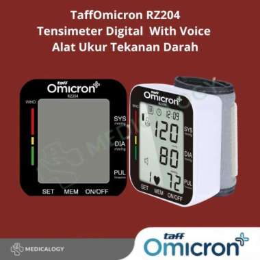 TaffOmicron RZ204 Tensimeter Digital With Voice Alat Ukur Tekanan Darah