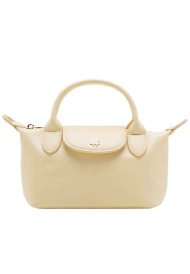 Poppy Mini Vegan Leather Tote Bag - Mimosa Chiffon