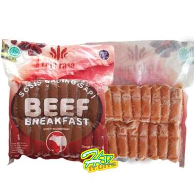 Raja Rasa Beef Breakfast Sausage 7 cm / Sosis Raja Rasa Grade H - 1 KG
