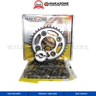 Gir set Supra fit new NAKASONE Gear plus rantai Supra fit new 36T 38T 40T 428H 14-38T/428H-110