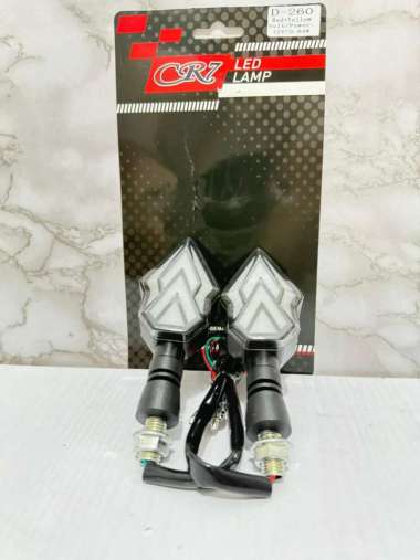 Lampu LED Sein CR7 D 260 Running 2 Mode Senja Standby Sen Running 2 Warna Sen Motor Universal Red-Ye