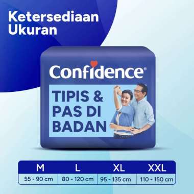 Confidence Pants Tipis Pas - Popok Dewasa Celana L4