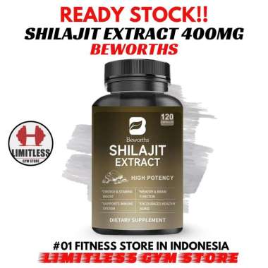 Beworths USA SHILAJIT Extract 400mg 120 Capsules Test Booster