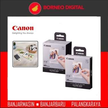 Canon XC-20L / XC-60L Ink Paper Set 20 Lembar / 60 Lembar for Canon Selphy QX20 Refill Original FUJI
