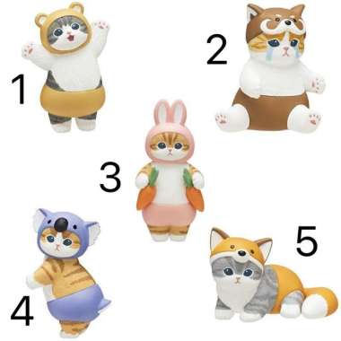 Miniatur Kucing Topper Kue Figure 3D Karakter Cute Miniatur Hewan Lucu Cat Untuk Dekorasi Rumah Mofu