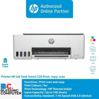 Printer HP InkTank Smart 520 Print copy scan