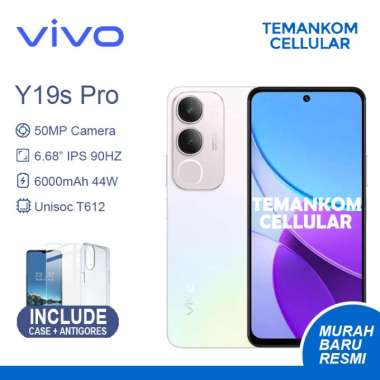 Vivo Y19s pro 2025 12GB RAM 6+6 Extend ram 6/128 6GB 128GB Vivo Y19 S pro BARU Garansi RESMI SILVER