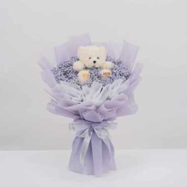 Buket Bunga Baby Breath Fresh - Baby Breath Kelulusan Anniversary - FlowerAdvisor Lavender