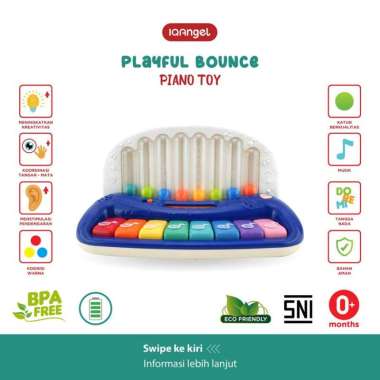 IQAngel - Playful Bounce Piano Toy / Mainan Edukasi Musik Bayi dan Anak Melatih Sensorik Motorik - L