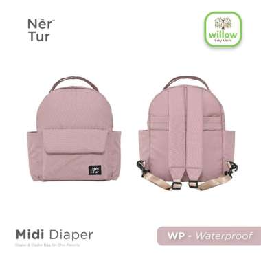 Diapar Bag - Nertur Midi Diaper Bag Waterproof Mauve