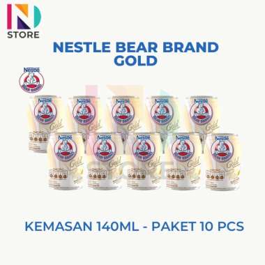 Promo Harga Bear Brand Susu Steril Gold Malt Putih 140 ml - Blibli