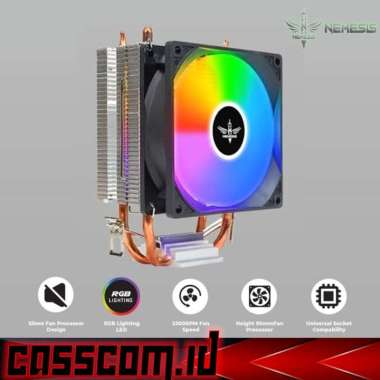 NYK Nemesis Windranger F9 Heatsink Fan Processor Intel AMD 9 Cm Single Fan RGB