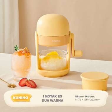 ECOCO Ice Shaving - Serutan Es Manual Penghancur Es Portable Mesin Serut Es Tanpa Listrik Alat Pembu