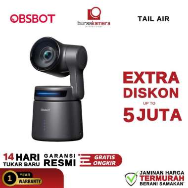 OBSBOT Cam PTZ Tail Air Al-Powered Ptz Osb-2108-Cw GARANSI RESMI