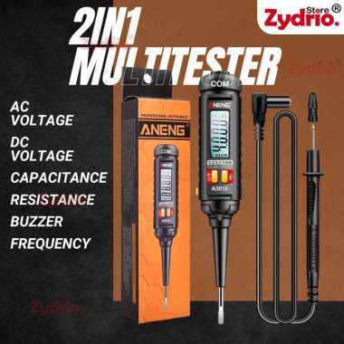 2in1 Pen Multitester Digital Multimeter Pengukur Listrik AC DC Frekuensi Resistans
