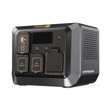 Krisbow Power Station Baterai Portable 600 Watt Xpps600 - Hitam