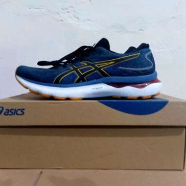 SEPATU LARI PRIA ASICS GEL NIMBUS 24 AZURE/AMBER ORIGINAL 42