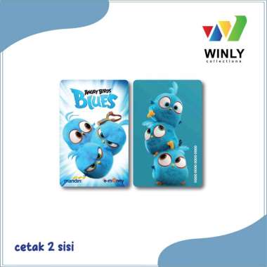 Mandiri E-money Custom Anak Burung Kartun Anime Emoney Tapcash Brizzi - 2 SISI BRIZZI GLOSSY EMBOSS