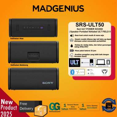 SONY Original Bluetooth Speaker Sony SRS-ULT50 / Seri ULT POWER SOUND / Speaker Portabel Nirkabel UL