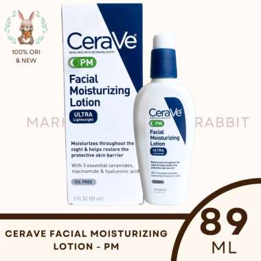 CeraVe Facial Moisturizing Lotion PM Moisturizer Krim Wajah 89 ml
