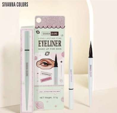 SIVANNA COLORS EYELINER LONG LASTING SWEATPROOF WATERPROOF TAHAN LAMA WAJIB PUNYA ORI THAI TERMURAH!