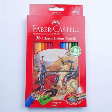 Faber Castell Faber-Castell Pensil Warna WaterColour 36 Warna Aquarelle Color Pencil 36 Pensil Warna