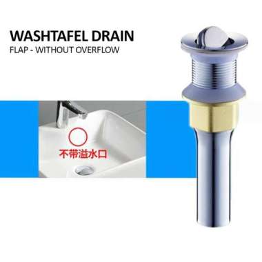 Afur Wastafel Kepala Sifon Washbasin Drain Avur Washtafel Stainless, Model FLAP | MDL1
