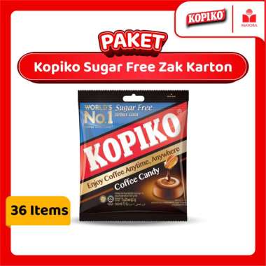 Paket Permen Kopiko Sugar Free Zak Karton