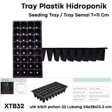 Tray Semai Pot tray Penyemaian Bibit Tanaman 32 Lubang Tinggi