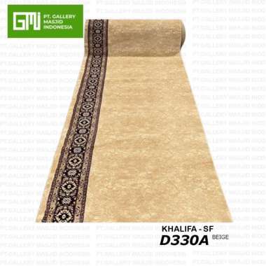 PT. GMI - Karpet Masjid Meteran Turki Tebal Empuk Khalifa / Sajadah Karpet Untuk Masjid D330A-BEIGE