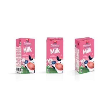 Diamond Susu UHT Strawberry 125 ml