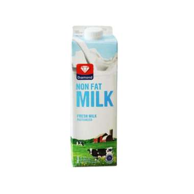 Promo Harga Diamond Fresh Milk Non Fat 946 ml - Blibli