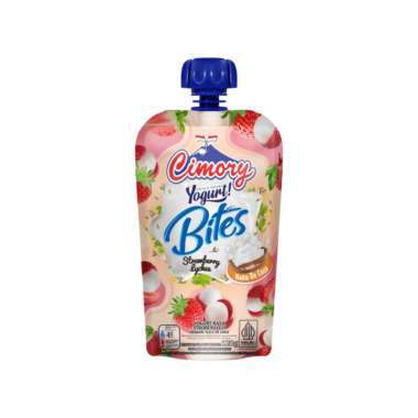 Cimory Yoghurt Squeeze Bites Strawberry Lychee 120 gr