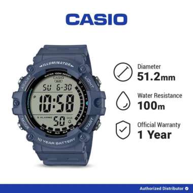 Jam Tangan Pria Casio General AE-1500WH-2AVDF Original Digital Blue