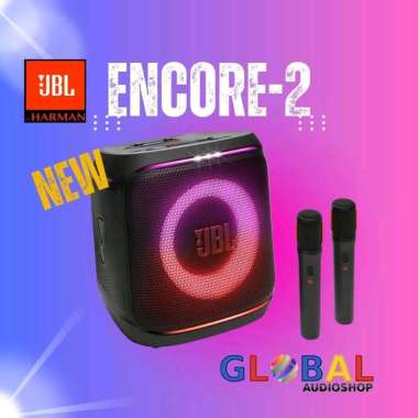 JBL Portable PartyBox Encore 2 Speaker karaoke Encore2 Party Box 2 mic wireless Garansi Resmi IMS