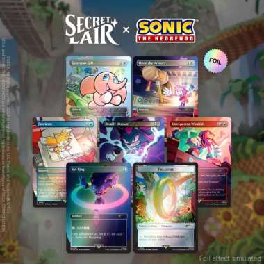 Promo Mtg Secret Lair X Sonic Friends & Foes Foil Edition