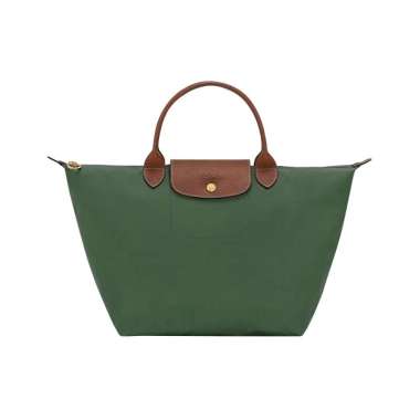 Longchamp Le Pliage Original Medium Top Handle Bag British Green