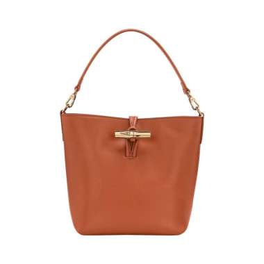 Longchamp Le Roseau Xtra Small No Snap Button Bucket Bag Bark