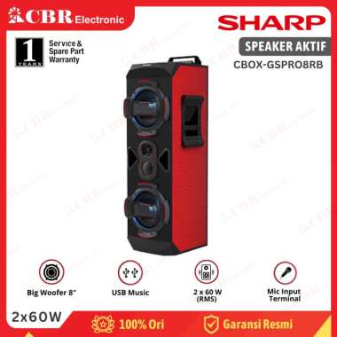 Speaker Sharp CBOX-GSPRO8RB - Batam