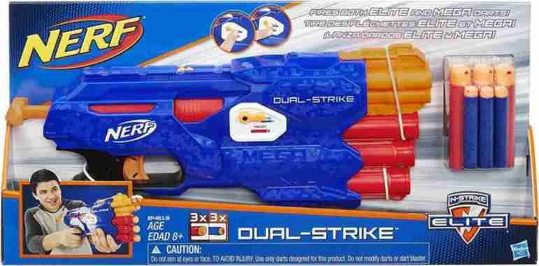 Nerf Dual-Strike Dual Strike Mainan Original Asli