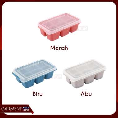 Cetakan Es Batu Kecil Silikon Wadah Ice Cube Tray Cetak Jelly Cokelat Mini Silicon 6 Sekat RANDOM